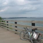 Bike on bridge